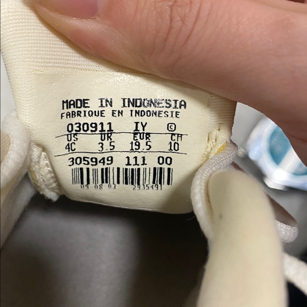 Toddler Nike Jordan Team Elite Low (TD) . US 4C , White And Gray sneakers Y2K - Picture 5 of 5